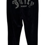 Juicy Couture X Forever 21 Pants Womens Medium Joggers Black Drawstring Sweats Photo 0