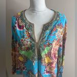 Saint Tropez West Multicolor Paisley Tunic size 1x Photo 0