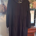 Black Long Sleeve Midi Dress size L Size L Photo 5