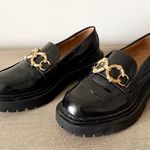 Circus by Sam Edelman Circus NY by Sam Edelman Ella Loafer in Patent Black with Gold Size 7 Photo 6