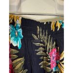 Billabong  Black Floral Smocked Hung Up Tube Top Beach Women's Small Small Photo 2