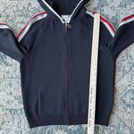 St. John  Cardigan Womens 2 Santana Knit Black Front Zip Hooded Sweater Sport Photo 10