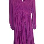 &merci &merci long sleeve boho dress Women Size Medium Easter Spring Ruffle Photo 0