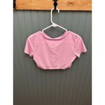 Aerie  Pink SMOOTHEZ Seamless Crop Top T-shirt Bralette‎ XL Photo 3