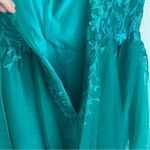 STACEES Hunter Green A Line Tulle Homecoming Dress Size 12 NWT Photo 5