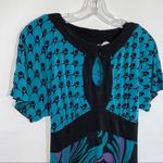 Bisou Bisou  Maternity Black/Teal Dress Photo 1