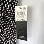 Alfani New Dot Print V-Neck Shark Bite Hem Tunic Tank Top Black White Photo 13