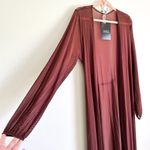 Naked Wardrobe NWT Lux Life Swim Coverup in Chocolate sz Photo 4