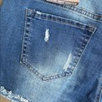 True Craft Super Soft Stretch Jean Cutoff Shorts Tru Craft Distressed Denim Womens 15 New Photo 11