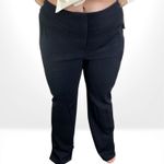 00s MAGASCHONI COLLECTION Vintage Black Straight Leg Dress Pants Size 14 Photo 7