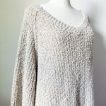 Cream Oversized Comfy Popcorn Sweater Size L Photo 2