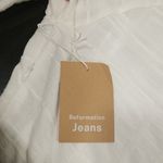 Reformation 💕💕 Dee Dress ~ Long Sleeve Mini Ivory Medium M NWT Photo 12