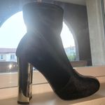 Shoedazzle Black Velvet Booties Photo 0