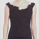 Bailey 44 Taylor top Black lace Illusion neckline Sleeveless Stretch Size M Photo 8