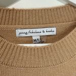 Young Fabulous and Broke  Beige Rainbow Stripe Pullover Crew Neck Sweater M/L Photo 6