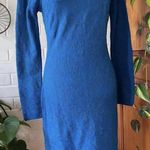 Missoni M  Teal Asymmetrical Neckline Knit Lace Mini Sheath Dress Photo 2