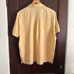 Anna and Frank 80s Vintage 100% Silk Butter Yellow Safari Camp Shirt Extra Large Size undefined Photo 4