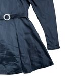 ROTATE Birger Christensen Black Puff Long Sleeve Belted Mini Dress Size 8 Photo 3