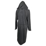 Pilcro Distressed Duster Hoodie Grey Black Size Small Photo 2