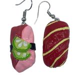 Unbranded NEW red,pink and white sushi earrings Pink Photo 8