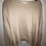 Forever 21 Lavender Sketch Beige Sweater With Pocket Photo 0