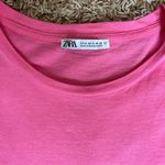 ZARA  Pink Ruffled Sleeve Top Size S! Photo 1