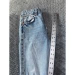 ZARA  Ripped High Rise Slim Jeans Distressed Denim‎ Light Wash Size 4 US NWT Photo 8