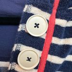 Boden Navy Striped Cotton Terry Cloth Swim Resort Coverup Dress US Size 4 Small Blue Photo 3