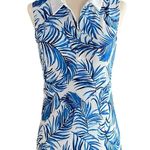 Tommy Bahama  Women's Active Golf Sea Palm Blue White Sleeveless Top Photo 5