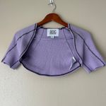 BDG  Purple Waffle Knit Shrug Size Small Photo 1