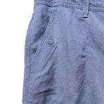 Calvin Klein Midnight Oil Blue Linen Classic Shorts Size 6 Photo 8