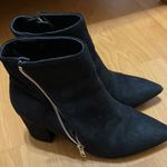 Wild Diva Black Suede Ankle Boots Photo 0
