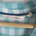 Soft Surroundings Al Fresco Gingham Collar Tunic V-neck Blue Size XS Photo 4