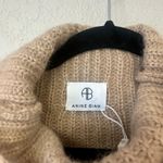 ANINE BING  Sydney Wool Alpaca Blend Turtleneck Sweater in Camel Size XS Photo 8