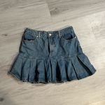 Denim Pleated‎ Mini Skirt Blue Size undefined Photo 1