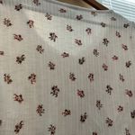 Old Navy  Floral Ribbed‎ Knit Top Scoop Neck Short Sleeve Tee Shirt L Photo 4