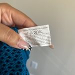 Teal Knit Mini Bikini Cover Up Skirt Size XL Blue Photo 3