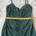 Urban Outfitters Green Uo Mar Polka Dot Cinched Mini cami Dress size Medium Photo 10