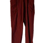 Athleta Skyline Paperbag Pants Featherweight Tie High Rise Crop Pockets Cognac 0 Photo 1
