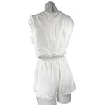 Princess Polly White Lace Sleeveless Crop Top High Rise Shorts 2 Piece Set 8 Photo 1