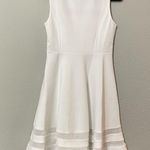 Lulus White Mesh Accents Sleeveless Fit & Flare Mini Dress Womens S Bridal Event Photo 2
