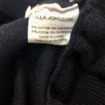 Ulla Johnson Ruffle Sleeves Crewneck Sweater Dark Navy Blue Pullover Cashmere S Photo 5