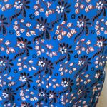 J.Crew  Blue 100% Silk Vintage Scarf Floral Mini Dress Size 4P Photo 8