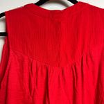 Knox Rose Women's Red Sleeveless Gauze Wide Strap Tank Top - Size Small - NWT Photo 7