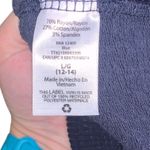 Time And Tru  Navy Blue Ruffle Sleeve Pullover Sweatshirt Long Sleeve Photo 6