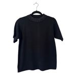 Jenny Black Beaded Embellished Cardigan Sweater Top Women's Small Holiday Y2K Photo 2