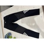 Adidas Training Leggings Mesh Panels 3-Stripes Athletic Gym Black Size S Photo 7