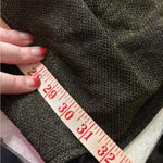 Lulus  Black Gold Long Sleeve Jumpsuit V Neck Wide Leg Belted New Years Small Photo 3