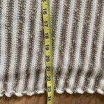 Georgina Estefania LINEN/COTTON LOOSE WEAVE STRIPE asymmetrical ARM top M White Size M Photo 4