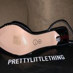 Pretty Little Thing Black Square Toe Jewel Embellished Sandal Photo 4